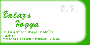 balazs hogya business card